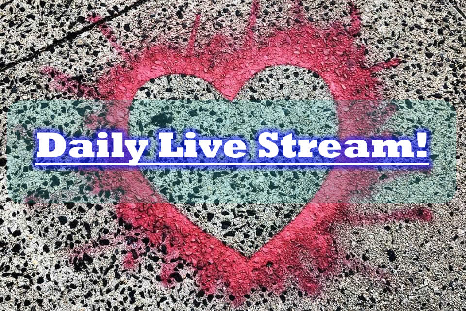 live stream daily live stream schedule heart splatter art brooklyn